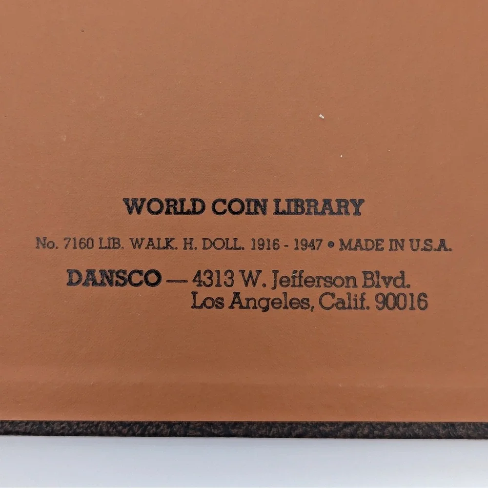 Dansco Coin Album For US Liberty Walking Half Dollar 1916-1947 Model 7160